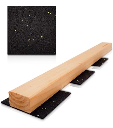 50 stuks 3 mm 90 x 90 mm terraspads van rubber, onderlegpads voor de onderbouw van je terrassen, balkon of tuinhuisje