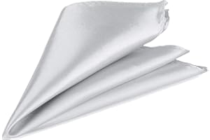 Trimming Shop Italien Carré Satin Mouchoir pour Tenue Habillée, Mariages, Bal, Célébration, Bal, Fêtes - Unisexe, Design Classique