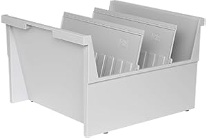 HAN 854-0-11, podwieszane pudełko A4 poziome, na 1000 kart, z 2 płytkami nośnymi, jasnoszare