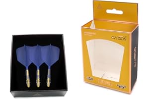 CUESOUL CUESUL Rost T19 Eje de dardo Integrado de Carbono y Vuelo de ala Grande, Conjunto de 3