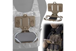 AQ zxdc Tactical Vest Phone Holder, Molle Phone Pouch Multicam Phone Board Plate Carrier Phone Mount, for Vest Molle Plate Utility