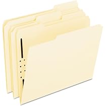 Chemises De Classement Pendaflex Format Lettre | Onglet 1/3 Droite | Manille | Boîte De 100 | Pour Bureau Et Archivage