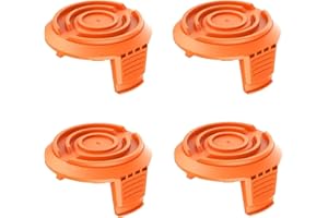 MUFUSHAN 4 Pcs Trimmer Spool Cover WA0004 & WA0010 Replacement for WORX Grass Trimmer WG150E WG154E WG155E WG157E WG160E WG163E WG166E WG167E WG169E