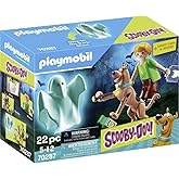 PLAYMOBIL Scooby DOO 70287 Scooby y Shaggy con Fantasma, A Partir de 5 Años
