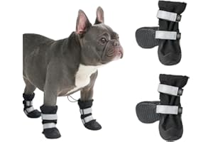 Spark Paws Stivali per cani resistenti all'acqua per cani di taglia media e grande, antiscivolo per scarpe per cani, protezione per zampe, protezione per pioggia, neve, escursionismo, cinghie