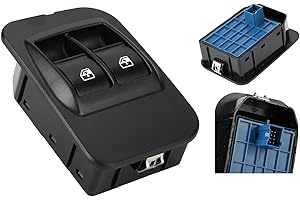 EASYSHOP24H Pulsantiera Alzacristalli Per Fiorino Qubo Nemo Bipper da 2008 a 2018 Interruttore Tastiera Alza Vetri Elettrici Anteriore Sinistro