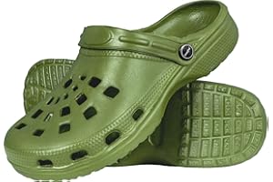 Reis Zuecos y pantuflas para hombre, mujer y niños, unisex, para adultos, talla 44, Verde