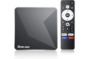 RUPA Android TV Box 14.0, 8K Ultra HD Android Box 4GB RAM 32GB ROM Soporta Google TV Dolby Vision HDR10+ Dolby Atmos WiFi 6 Enternet 10/100M Bluetooth 5.0 USB 3.0 Smart TV Box, Negro