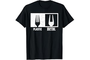 VÊTEMENTS FUN ROCKER Fan de musique en métal idée cadeau drôle fourchette en T-Shirt