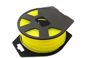Zeqeey Strimmer Line 1.6mm x 100m Round Trimmer Line Nylon String Wire Cord Rope for Garden Grass Strimmer and Electric Trimmers，0.065 inch Yellow