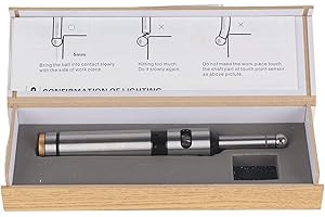 HILILAND Buscador de bordes electrónico de precisión de acero inoxidable con sensor de punto de contacto CNC, 10 mm, para torno CNC, otras herramientas de medición