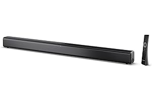 Sharp HT-SB145 Soundbar 2.0 Bluetooth con HDMI ARC/CEC, riproduzione USB, potenza totale 150 W, 80 cm, nero