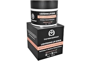 The Man Company Lightening Lip Scrub With Brown Sugar & Almond Oilfor Dry/Chapped Lipnourishesmoisturizesbrightening - 10Gm
