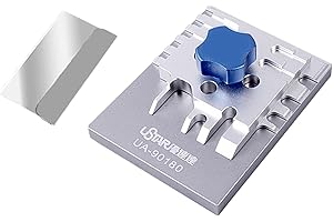 perfk ​Fotoätzteil-Biegewerkzeug mit Biegehilfe – Präzisions-Biegevorrichtung für Modellbau aus Aluminiumlegierung – Ideal für fotogeätzte Metallteile,DIY, Mini-Bieger, Schiffs-/Fahrzeugmodelle