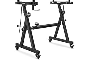 Vhffoso Keyboard Ständer,Tastatur für 54-88 Tasten, Keyboardständer breiten-/höhenverstellbar, faltbar, Klavierständer Z Form, E Piano Ständer,digital piano stand (Schwarz)