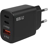 Redline 65W GaN Type-C + Type-C + USB-A Hizli Sarj Adapt&ouml;r&uuml;