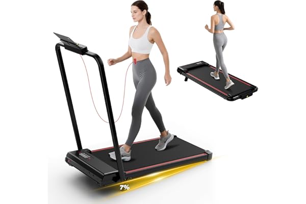 Tapis de Course 4 en 1 Pliable avec Pente 7% – Tapis de Marche Électrique 8 km/h, Moteur 2,5 CV, Système d’Amorti Avancé, Écran LCD, Cadre Renforcé, 130 kg Max – pour Maison & Bureau