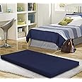 Springtek 3" Roll-Up Travel Lite/Guest Bed/Floor Mat, Single Size Foam Mattress Blue (72X36X3)