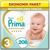 Prima Premium Care 3 Beden Ekonomik Paket 6-10 Kg (452) 208 Adet