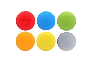 ASQZHULIWING 6 pcs de frisbees en silicone souple, jouets de plage, jeux d'extérieur, adaptés aux enfants de 3 à 12 ans, jeux de lancer et d'attraper en plein air, idéal comme cadeau pour fêtes et anniversaires
