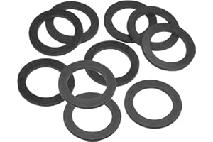 PATIKIL Joint Plat En Caoutchouc M31, Lot De 10, Diamètre Intérieur 31mm, Diamètre Extérieur 45mm, Épaisseur 3.5mm, Joint D'étanchéité Espaceur Pour Robinet Raccordement Boulon, Noir