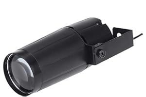 Luz de la Etapa Foco,Shineslay Total 10W LED White Beam Pinspot Light Super Bright Lamp Mirror Balls DJ Disco Effect Stage Lighting for KTV Bar Club Party