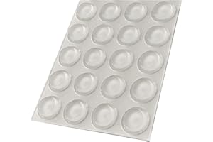 20pk Stick On Glass Protective Pads .5" 20/Pkg-Clear 1/2" - from The StickyStuff Company.