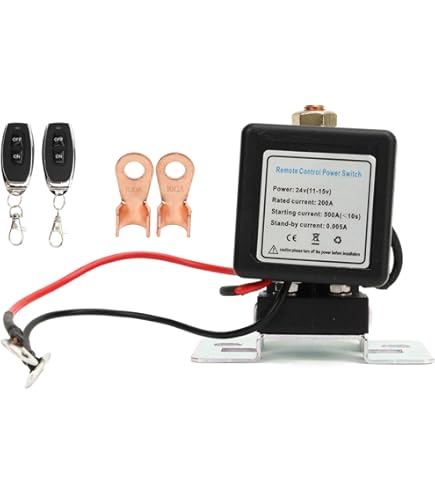 Gebildet Afstandsbediening Batterij-Ontkoppelingsschakelaar 12V, 240A, Voorkom Ontlading, Dode Schakelaar Voor Auto, Vrachtwagen, Camper (Platte Installatie