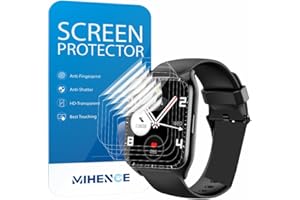 MIHENCE Screen Protector Compatible with Aycy/Dusonlap MT65 1.85 Inch Smart Watch, TPU HD Screen Protector [Pack of 6]