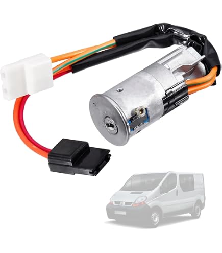 Interrupteur + Clé Démarrage Compatible Renault Vauxhall Fiat 2005-2012 - Réf 7701208408, N0502064