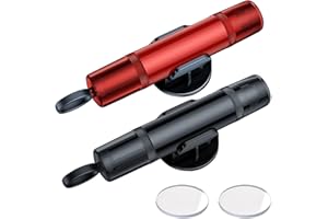 MAKOTO NOBU 2 Pièces Marteau de Sécurité pour Voiture, avec morceaux de verre et supports, 2-en-1 Marteau Brise Vitre Voiture et Coupe Ceinture, Nouveau Marteau d'urgence pour Voiture pour Sauver Vies