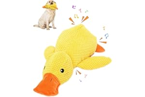 Hshenjhu Anti Stress Ente Hundespielzeug, Unzerstörbares Hundespielzeug, Quietschspielzeug Hund Kuscheltier für Hunde, Hundespielzeug Quietschend, Dog Toys für Breeds, kleine, mittlere, große Hunde