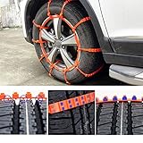 Rupse 20PCS Anti-Rutsch-Notfall-Schnee-Reifen-Ketten...