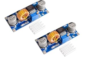 TECNOIOT 2pcs 5A XL4015 DC-DC Step Down Adjustable Power Module LED Lithium Charger