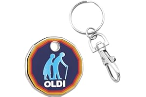 SC Products Oldi Shopping Trolley Token Rude Gifts for Elderly People | Old Age Funny Keyring Joke Presents for Men Novelty Gifts for Women | Funny Stocking Fillers for Men Joke Gifts for Women