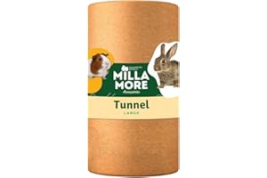 MILLAMORE - Jouet pour Animaux - Tunnel en Carton - Taille L - Grands Animaux (Rat, Cochon d'Inde)