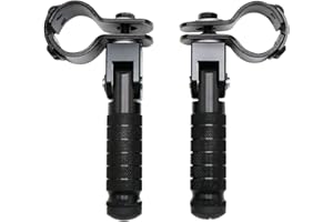 leryveo Estriberas para pasajeros,1 reposapiés universales Metal para Motocicleta - Reposapiés pasajeros Plegables para Bicicletas, Karts, Motos