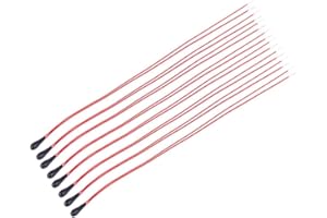 REDXIAO 10 Stück MF52B, NTC-Thermistor Mit 60 mm Lackdraht Hochgenauer Thermistoren Temperatursensor(1K, 1% Genauigkeit)