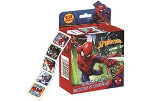 FEIFEI'S BOW 200pcs Kids Toddlers Princess Elsa Mickey Mouse Dinosaur Stickers Party Bag Fillers Boys Girls Teachers as Reward Craft Scrapbooking in Box Gift Set (Spid)