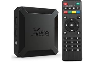 X96Q® boitier IPTV, Lecteur Multimédia de Diffusion en continu Smart Android 10.0, 2GO RAM 16GO ROM, boitier IPTV, WiFi, avec Allwinner H313, Prend en Charge 4K HD avec chipset Quad-Core, H256