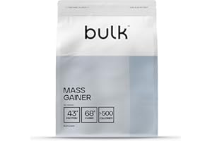 Bulk Complete Mass Gainer | Vanille | 1kg | 45g de protéines et 5g de BCAA par portion | Gain de masse hypercalorique | Facile à mélanger | Délicieux arômes