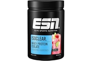 ‎ESN ESN ISOCLEAR Whey Isolate Protein Pulver, Strawberry Lime, 908 g, Proteinlimo mit fruchtig leckerem Geschmack, clear Whey - made in Germany