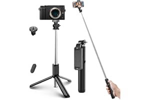 ELECTRIC GIANT Selfie Stick 3-in-1 Selfiestick Bluetooth Selfie Stange Stab mit drahtlos Fernauslöser für iPhone 12 11 XS XR X 8 8P 7 7P Android Samsung S9 S10 S20 7 6 Huawei 3.5-6.8 Zoll Handy