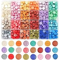 Tampons De Cire à Cacheter Métalliques Dorés Colorés, 200