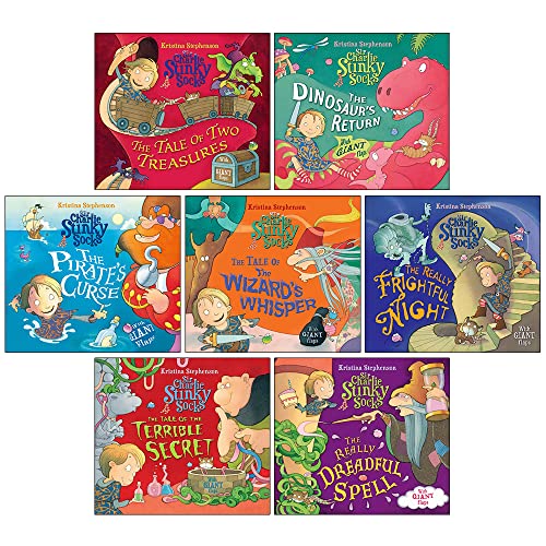 Sir Charlie Stinky Socks Collection 7 Books Set By Kristina Stephenson