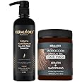 Keralooks Professional® Combo of Keratin Sulfate Free Shampoo 500ml &Moroccon Argan Hair mask 1000ml~ Intense Hair Repair Treatment for Smoothening and Keratin