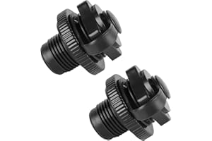 Famini 2 PCS Inflatable Boat Air Valve, Boston Spiral Air Plugs Quick Inflate & Deflate Screw Nozzle Cap Anti-leakage Bungs Replacement for Rubber Dinghy Raft Kayak Pool Boat Airbeds
