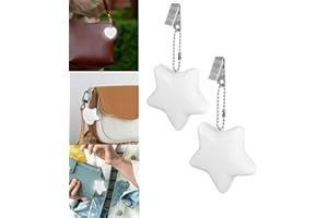 BomKra Luce tascabile a LED con sensore, torcia elettrica, regalo per donne, mamme, amiche, colleghi, regalo per San Valentino (stella, 2 pezzi)