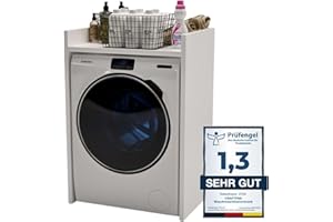 ‎CRAFTPAK CraftPAK Washing Machine Cabinet Suitable for Washing Machine & Tumble Dryer, Overhang Cabinet, Bathroom Furniture, Size: 66 x 97 x 48 cm, Colour: White