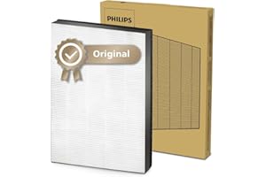 PHILIPS DOMESTIC APPLIANCES Oryginalny filtr wymienny Philips do oczyszczacza i nawilżacza powietrza 2w1 serii 1000i i 2000i AC1214/AC1215, AC1217, AC2721/AC2726/AC2729, HEPA NanoProtect, 24 miesiące, czarno-biały (FY1410/30)